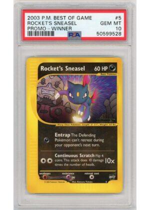 Rocket's Sneasel Winner Stamp 5 PSA 10