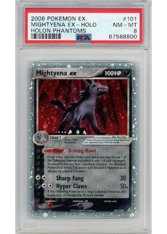 Mightyena ex 101/110 PSA 8