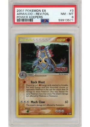 Armaldo 3/108 Reverse Foil PSA 8