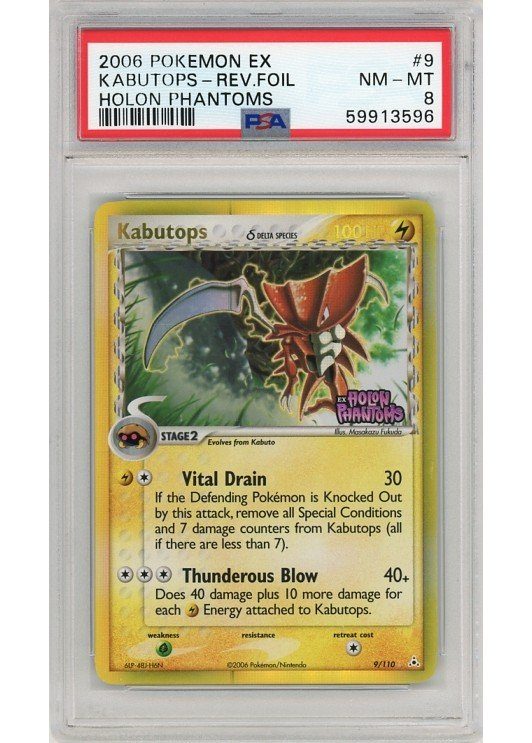 Kabutops δ 9/110 Reverse Foil PSA 8