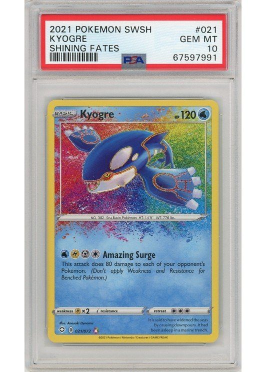 Kyogre 021/072 PSA 10