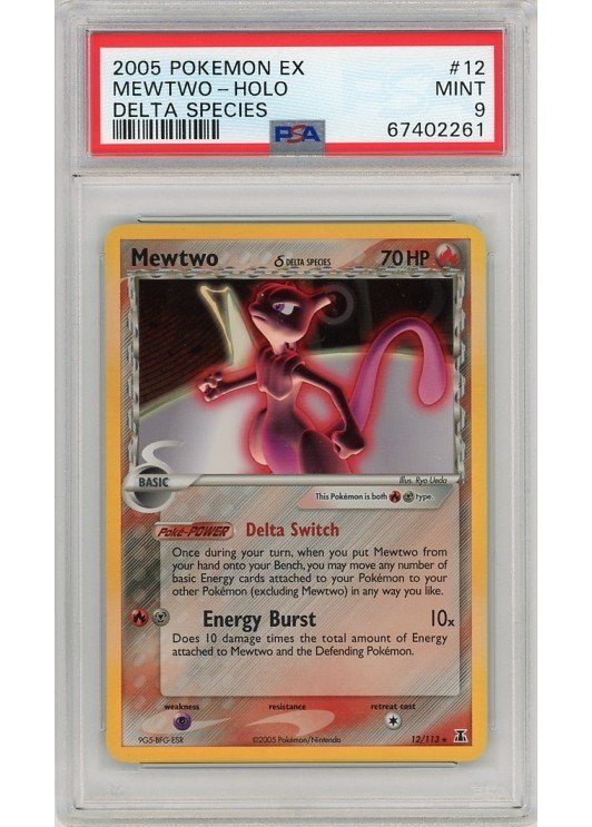 Mewtwo δ 12/113 PSA 9