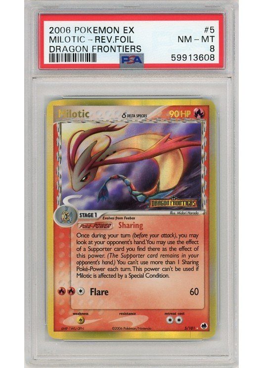 Milotic δ 5/101 Reverse Foil PSA 8