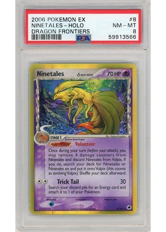Ninetales δ 8/101 PSA 8