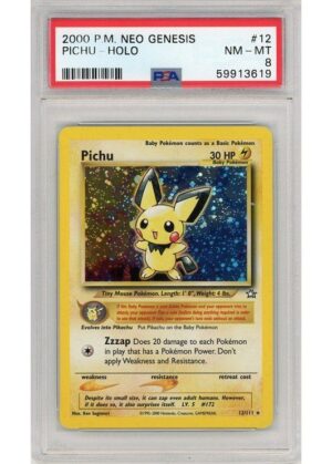 Pichu 12/111 PSA 8