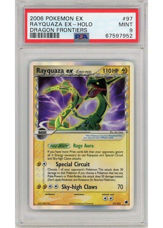 Rayquaza ex δ 97/101 PSA 9