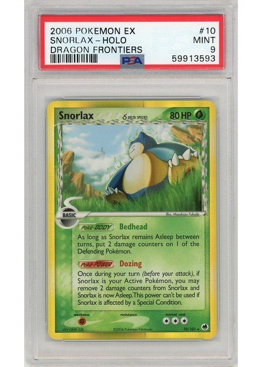 Snorlax δ 10/101 PSA 9