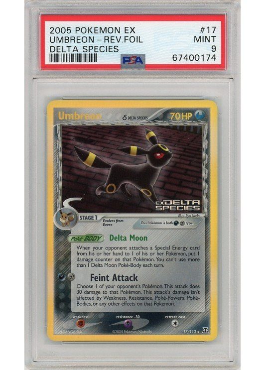 Umbreon δ 17/113 Reverse Foil PSA 9