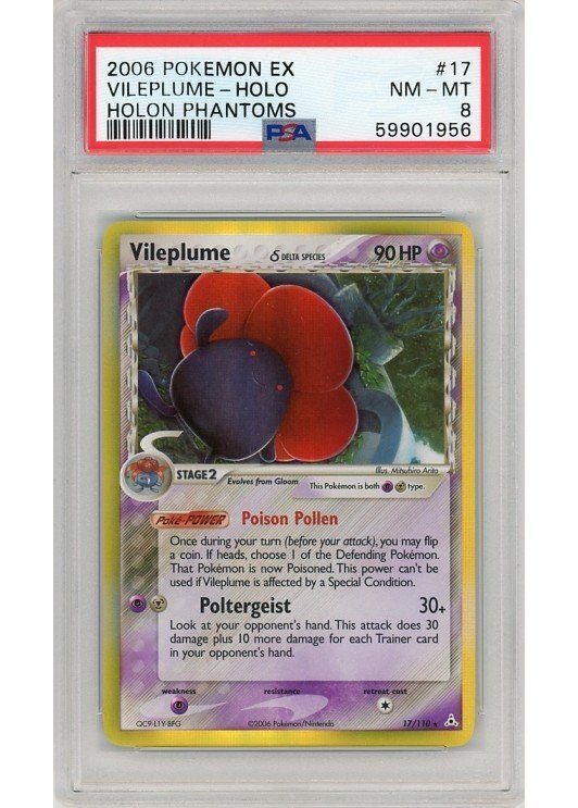 Vileplume &delta; 17/110 PSA 8