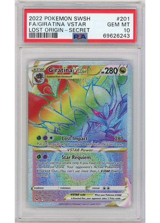 Giratina VSTAR 201/196 PSA 10