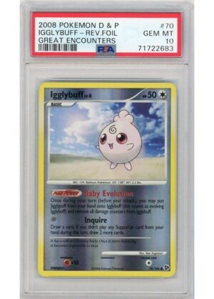 Igglybuff 70/106 Reverse Foil PSA 10 Pok 1!