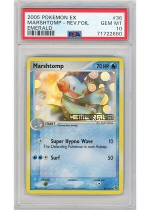 Marshtomp 36/106 Reverse Foil PSA 10 Pop 1!